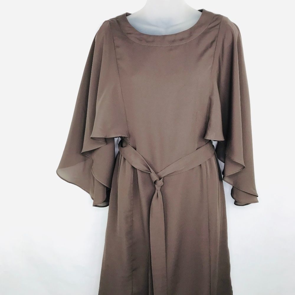 MM COUTURE by Miss Me Belted Dress Cape Sleeve